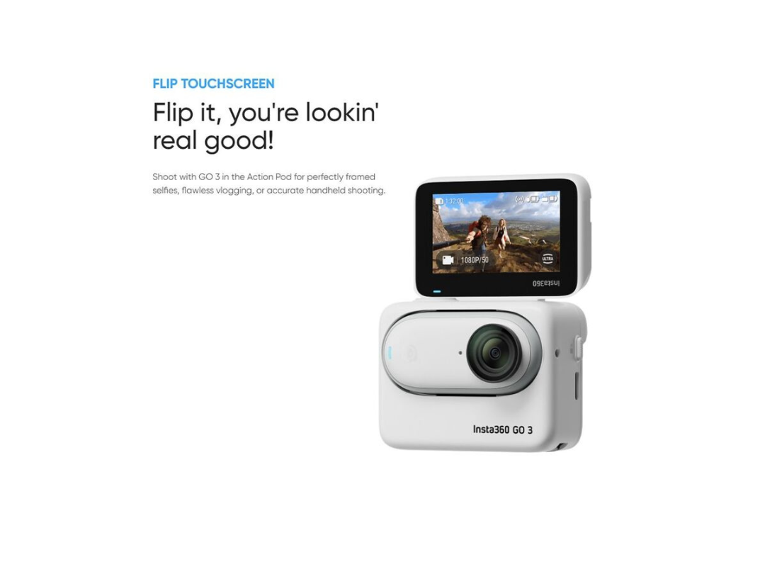 مجموعة كاميرا الحركة Insta360 Go 3 بسعة 64 جيجابايت مجموعة كاميرا الحركة Insta360 Go 3 بسعة 64 جيجابايت